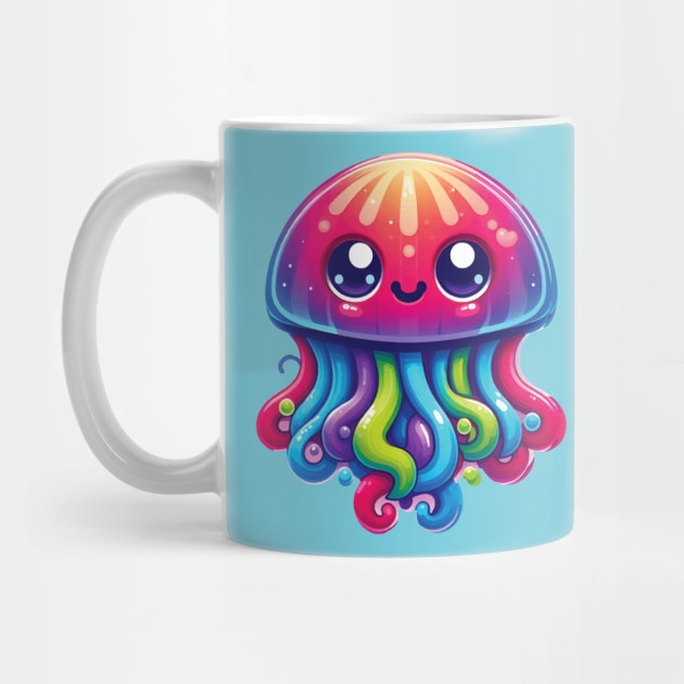 a Colorful smiley Jellyfish by Arteria6e9Vena